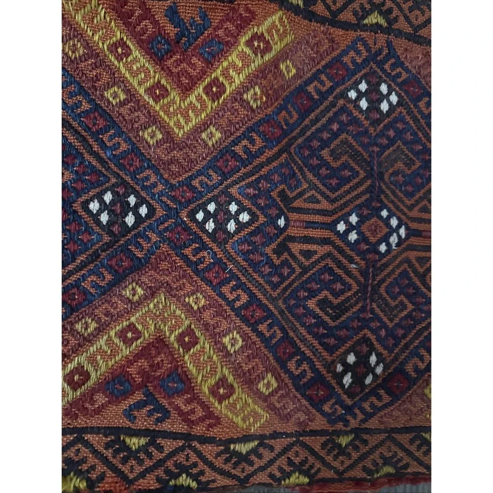 VTG Turkish Wool Handwoven Prayer Rug?? 30 X 14
